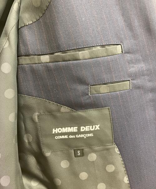 COMME des GARCONS HOMME DEUX（コムデギャルソン オム ドゥ）COMME des GARCONS HOMME DEUX (コムデギャルソン オム ドゥ) セットアップスーツ ネイビー サイズ:Sの古着・服飾アイテム