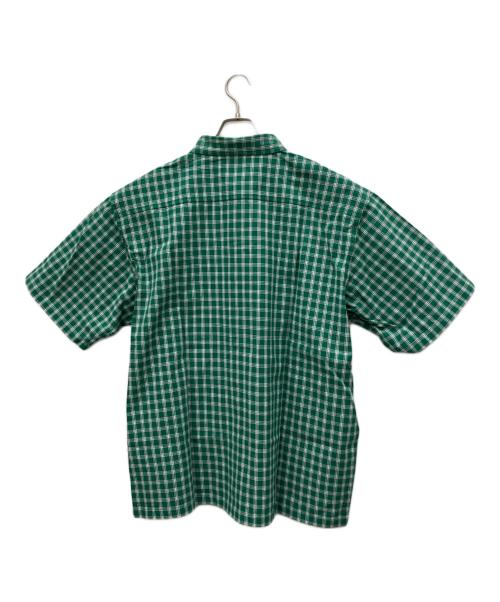 X-LARGE（エクストララージ）X-LARGE (エクストララージ) 半袖シャツ patch logo plaid s/s shirt グリーン サイズ:XLの古着・服飾アイテム