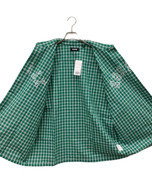 X-LARGE（エクストララージ）X-LARGE (エクストララージ) 半袖シャツ patch logo plaid s/s shirt グリーン サイズ:XLの古着・服飾アイテム