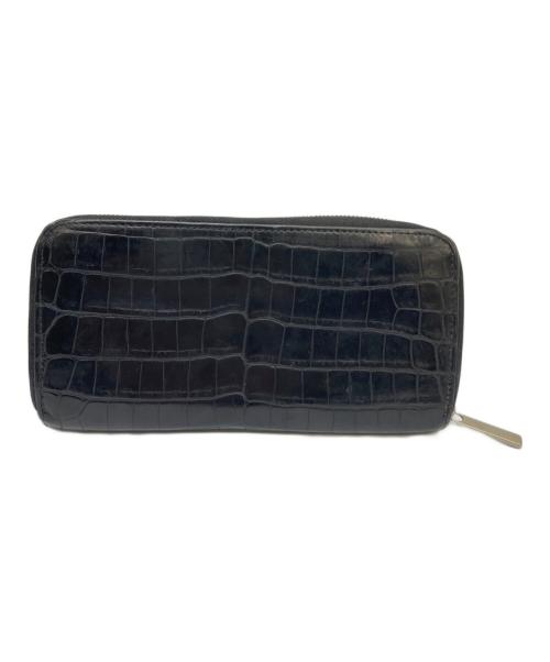 GAUDIE（ガウディ）GAUDIE (ガウディ) ラウンドファスナー財布 ブラックの古着・服飾アイテム