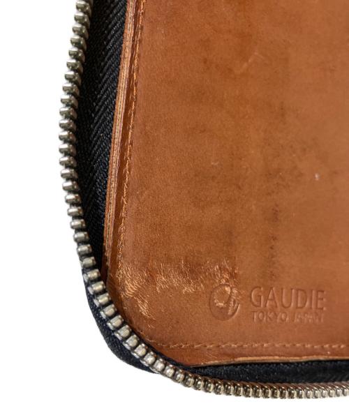 GAUDIE（ガウディ）GAUDIE (ガウディ) ラウンドファスナー財布 ブラックの古着・服飾アイテム