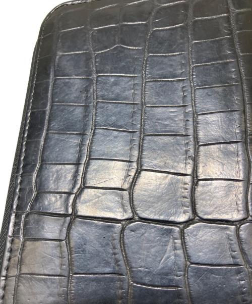 GAUDIE（ガウディ）GAUDIE (ガウディ) ラウンドファスナー財布 ブラックの古着・服飾アイテム