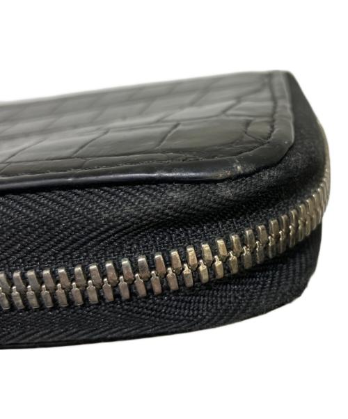 GAUDIE（ガウディ）GAUDIE (ガウディ) ラウンドファスナー財布 ブラックの古着・服飾アイテム