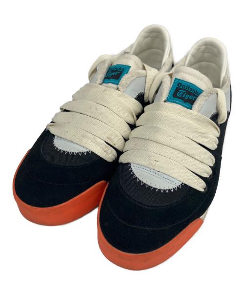 Onitsuka Tiger（オニツカタイガー）Onitsuka Tiger (オニツカタイガー) ローカットスニーカー ブラック×オレンジ サイズ:24.5の古着・服飾アイテム