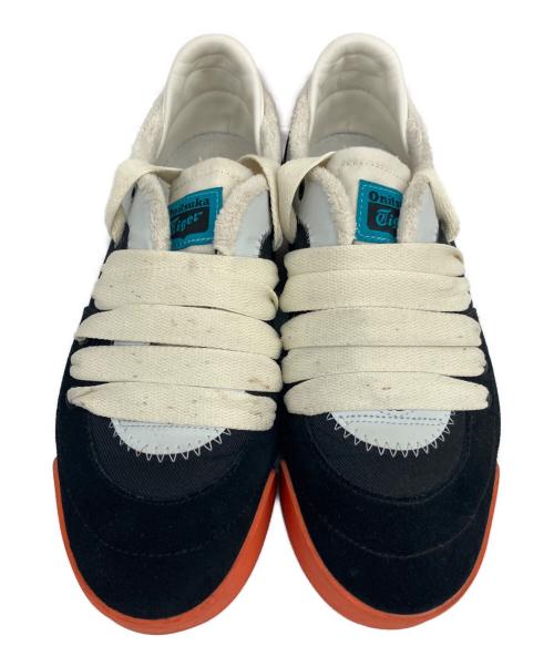 Onitsuka Tiger（オニツカタイガー）Onitsuka Tiger (オニツカタイガー) ローカットスニーカー ブラック×オレンジ サイズ:24.5の古着・服飾アイテム