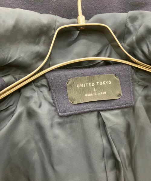 UNITED TOKYO（ユナイテッドトーキョー）UNITED TOKYO (ユナイテッドトーキョー) ウールコート ネイビー サイズ:SIZE3の古着・服飾アイテム