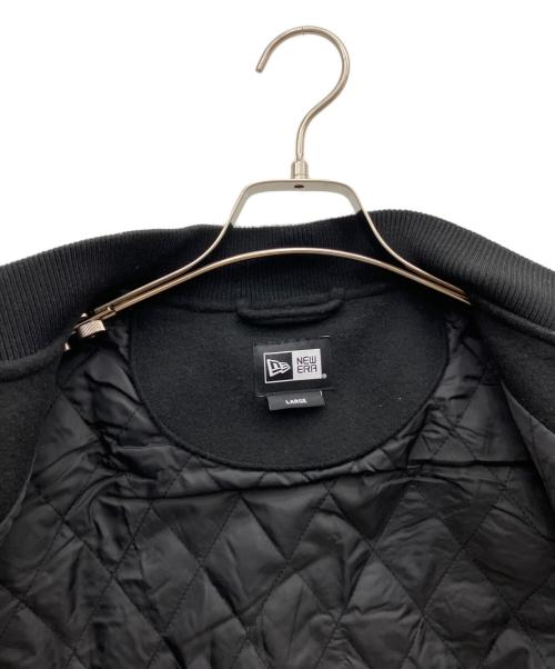 New Era（ニューエラ）New Era (ニューエラ) メルトン バーシティジャケット ロサンゼルス・ドジャース ブラック サイズ:Lの古着・服飾アイテム