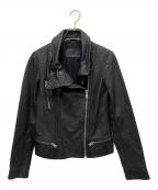 ALL SAINTSオールセインツ）の古着「レザージャケット」｜ブラック