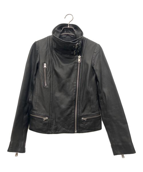 ALL SAINTS（オールセインツ）ALL SAINTS (オールセインツ) レザージャケット ブラック サイズ:US4の古着・服飾アイテム