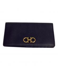 Salvatore Ferragamo（サルヴァトーレ フェラガモ）の古着「長財布」｜ネイビー