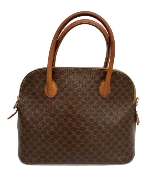 CELINE（セリーヌ）CELINE (セリーヌ) ハンドバッグ マカダム柄※ショルダーストラップ欠品 ブラウンの古着・服飾アイテム