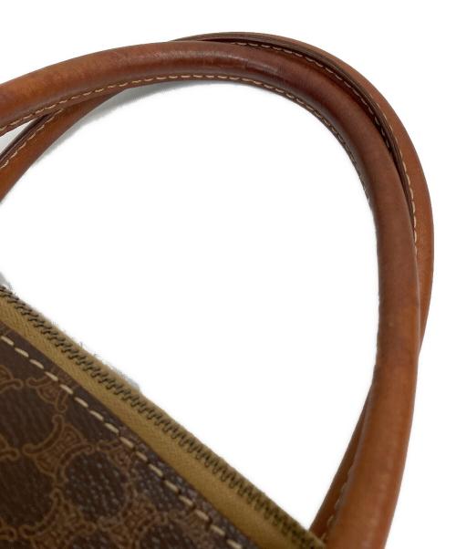 CELINE（セリーヌ）CELINE (セリーヌ) ハンドバッグ マカダム柄※ショルダーストラップ欠品 ブラウンの古着・服飾アイテム
