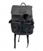 COACHコーチ）の古着「ハドソンバックパック ※絞り紐の先端パーツ破損」｜ブラック