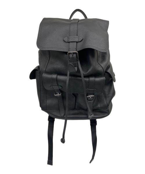COACH（コーチ）COACH (コーチ) ハドソンバックパック ※絞り紐の先端パーツ破損 ブラックの古着・服飾アイテム