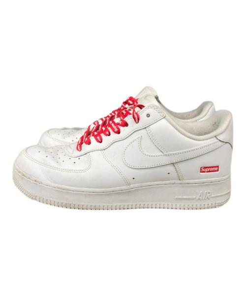 NIKE（ナイキ）NIKE (ナイキ) Supreme (シュプリーム) Air Force(エアフォース) 1 ホワイト サイズ:27.5の古着・服飾アイテム