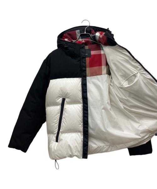 BLACK LABEL CRESTBRIDGE（ブラックレーベル クレストブリッジ）BLACK LABEL CRESTBRIDGE (ブラックレーベル クレストブリッジ) ダウンジャケット ブラック×ホワイト サイズ:Mの古着・服飾アイテム