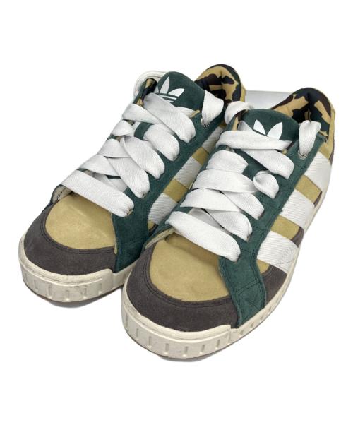 A BATHING APE（ア ベイシング エイプ）A BATHING APE (ア ベイシング エイプ) adidas (アディダス) LWST BAPE(ロースーツ ベイプ) グリーン×ブラウン サイズ:27の古着・服飾アイテム