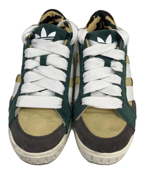 A BATHING APE（ア ベイシング エイプ）A BATHING APE (ア ベイシング エイプ) adidas (アディダス) LWST BAPE(ロースーツ ベイプ) グリーン×ブラウン サイズ:27の古着・服飾アイテム