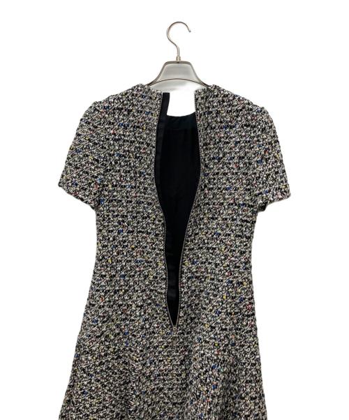 LOUIS VUITTON（ルイ ヴィトン）LOUIS VUITTON (ルイ ヴィトン) 半袖ツイードワンピース グレー サイズ:38の古着・服飾アイテム