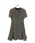 LOUIS VUITTON（ルイ ヴィトン）の古着「半袖ツイードワンピース」｜グレー