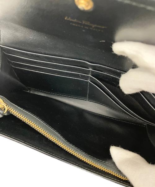 Salvatore Ferragamo（サルヴァトーレ フェラガモ）Salvatore Ferragamo (サルヴァトーレ フェラガモ) 長財布 ブラックの古着・服飾アイテム