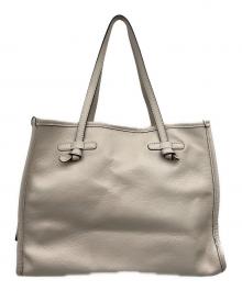 GIANNI CHIARINI（ジャンニ キアリーニ）の古着「ミニバッグ付トートバッグ」｜ベージュ