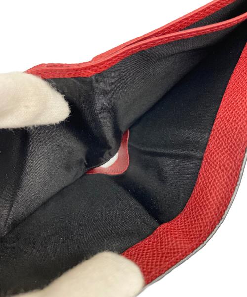 BALLY（バリー）BALLY (バリー) 2つ折り財布 ブラック×レッドの古着・服飾アイテム