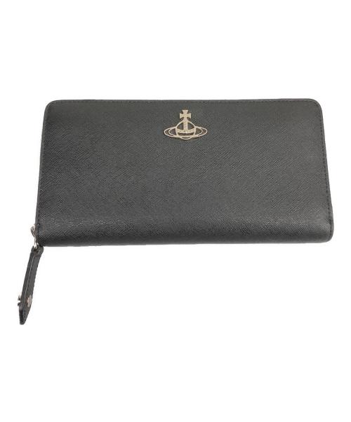 Vivienne Westwood（ヴィヴィアンウエストウッド）Vivienne Westwood (ヴィヴィアンウエストウッド) 長財布 サフィアーノ ブラックの古着・服飾アイテム