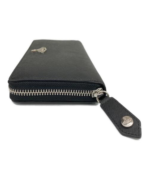 Vivienne Westwood（ヴィヴィアンウエストウッド）Vivienne Westwood (ヴィヴィアンウエストウッド) 長財布 サフィアーノ ブラックの古着・服飾アイテム