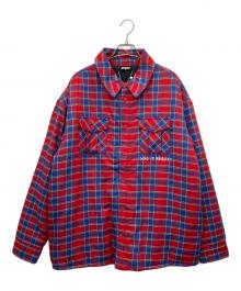 NERDY（ノルディ）の古着「シャツジャケット」｜レッド×ブルー