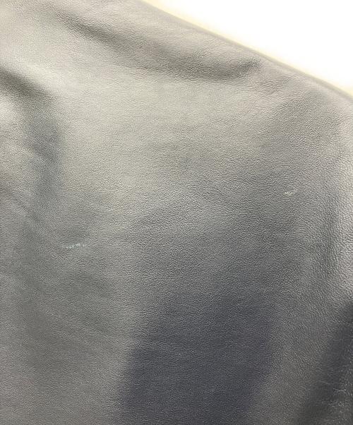 J.PRESS（ジェイプレス）J.PRESS (ジェイプレス) レザージャケット ネイビー サイズ:Mの古着・服飾アイテム