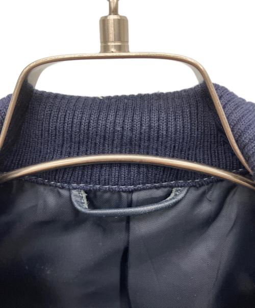 J.PRESS（ジェイプレス）J.PRESS (ジェイプレス) レザージャケット ネイビー サイズ:Mの古着・服飾アイテム