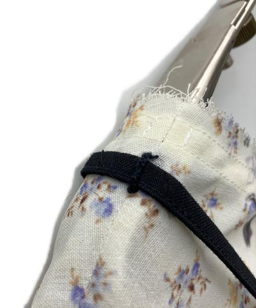 AKIKOAOKI（アキコアオキ）AKIKOAOKI (アキコアオキ) レイヤード半袖ワンピース ホワイト×ブラック サイズ:Freeの古着・服飾アイテム