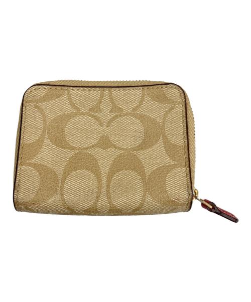 COACH（コーチ）COACH (コーチ) 3つ折り財布 ベージュの古着・服飾アイテム