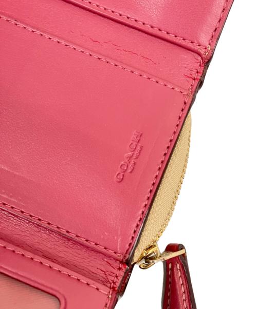 COACH（コーチ）COACH (コーチ) 3つ折り財布 ベージュの古着・服飾アイテム
