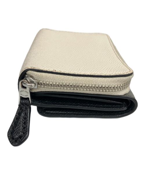 COACH（コーチ）COACH (コーチ) 3つ折り財布 ブラック×グレー×ベージュの古着・服飾アイテム