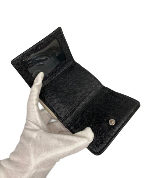 COACH（コーチ）COACH (コーチ) 3つ折り財布 ブラック×グレー×ベージュの古着・服飾アイテム