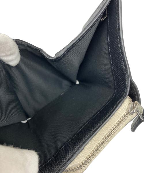 COACH（コーチ）COACH (コーチ) 3つ折り財布 ブラック×グレー×ベージュの古着・服飾アイテム