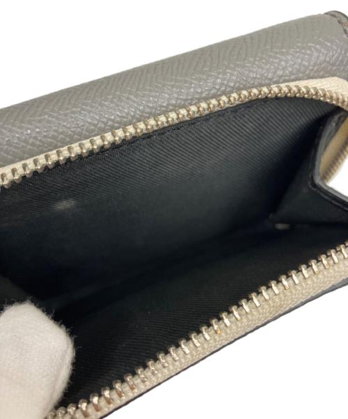 COACH（コーチ）COACH (コーチ) 3つ折り財布 ブラック×グレー×ベージュの古着・服飾アイテム