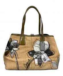 COACH（コーチ）の古着「ストローバッグ」｜ベージュ