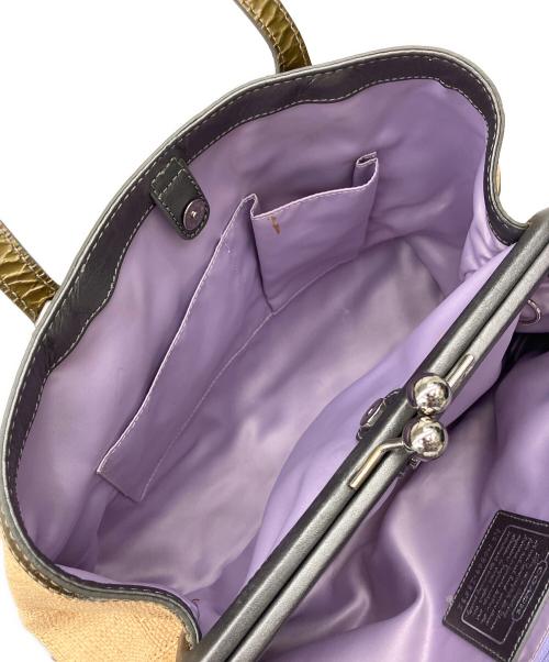 COACH（コーチ）COACH (コーチ) ストローバッグ ベージュの古着・服飾アイテム
