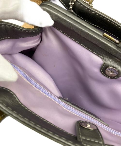 COACH（コーチ）COACH (コーチ) ストローバッグ ベージュの古着・服飾アイテム