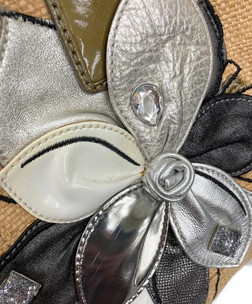 COACH（コーチ）COACH (コーチ) ストローバッグ ベージュの古着・服飾アイテム