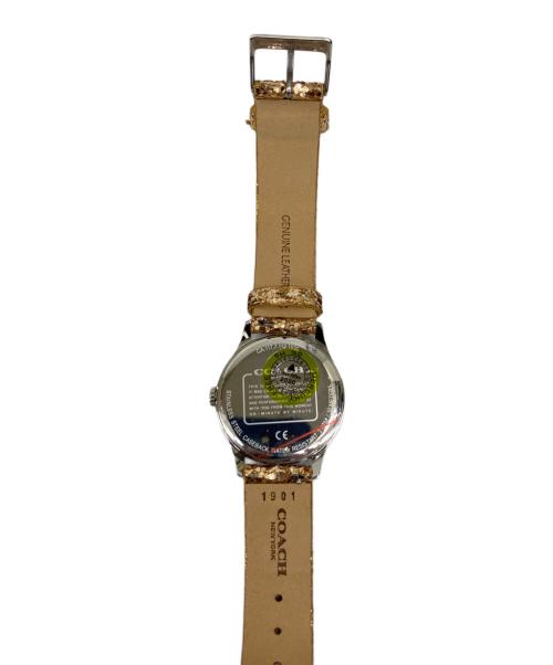 COACH（コーチ）COACH (コーチ) リストウォッチ クォーツ ラメゴールドの古着・服飾アイテム
