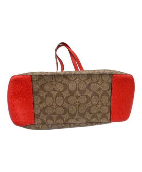 COACH（コーチ）COACH (コーチ) トートバッグ ベージュ×オレンジの古着・服飾アイテム