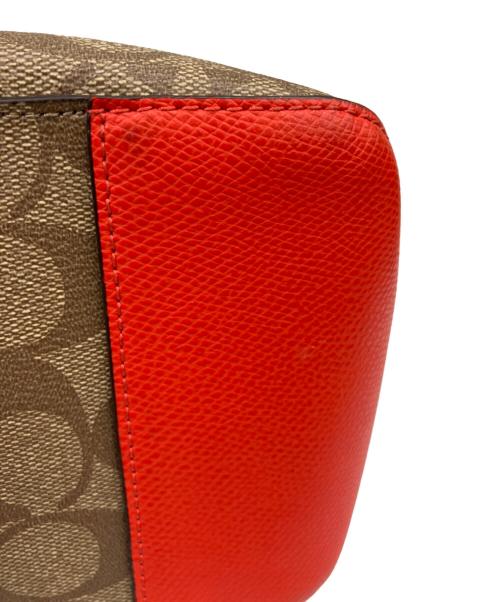 COACH（コーチ）COACH (コーチ) トートバッグ ベージュ×オレンジの古着・服飾アイテム