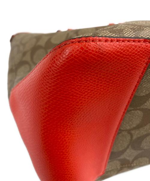 COACH（コーチ）COACH (コーチ) トートバッグ ベージュ×オレンジの古着・服飾アイテム