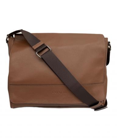 中古・古着通販】COACH (コーチ) メッセンジャーバッグ ブラウン