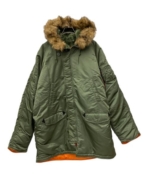 ALPHA（アルファ）ALPHA (アルファ) N-3Bタイプコート SPEC:Mil-J-6279モデル グリーン サイズ:5XLの古着・服飾アイテム