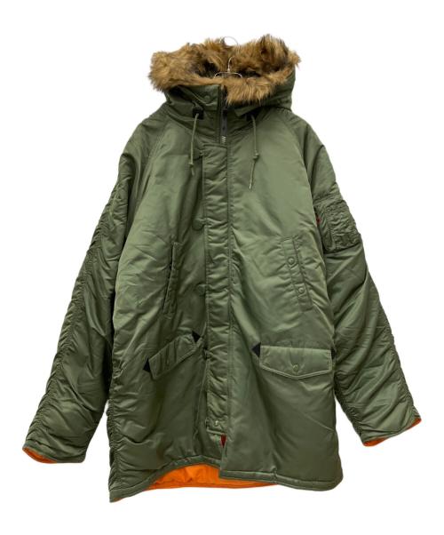 ALPHA（アルファ）ALPHA (アルファ) N-3Bタイプコート SPEC:Mil-J-6279モデル グリーン サイズ:5XLの古着・服飾アイテム